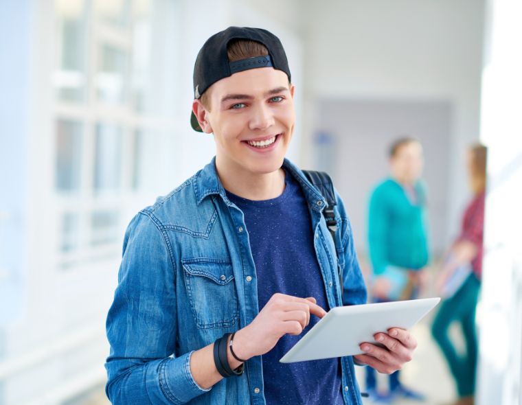 Jovem estudante