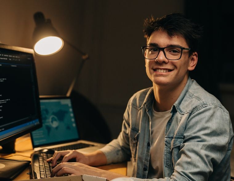Jovem estudante